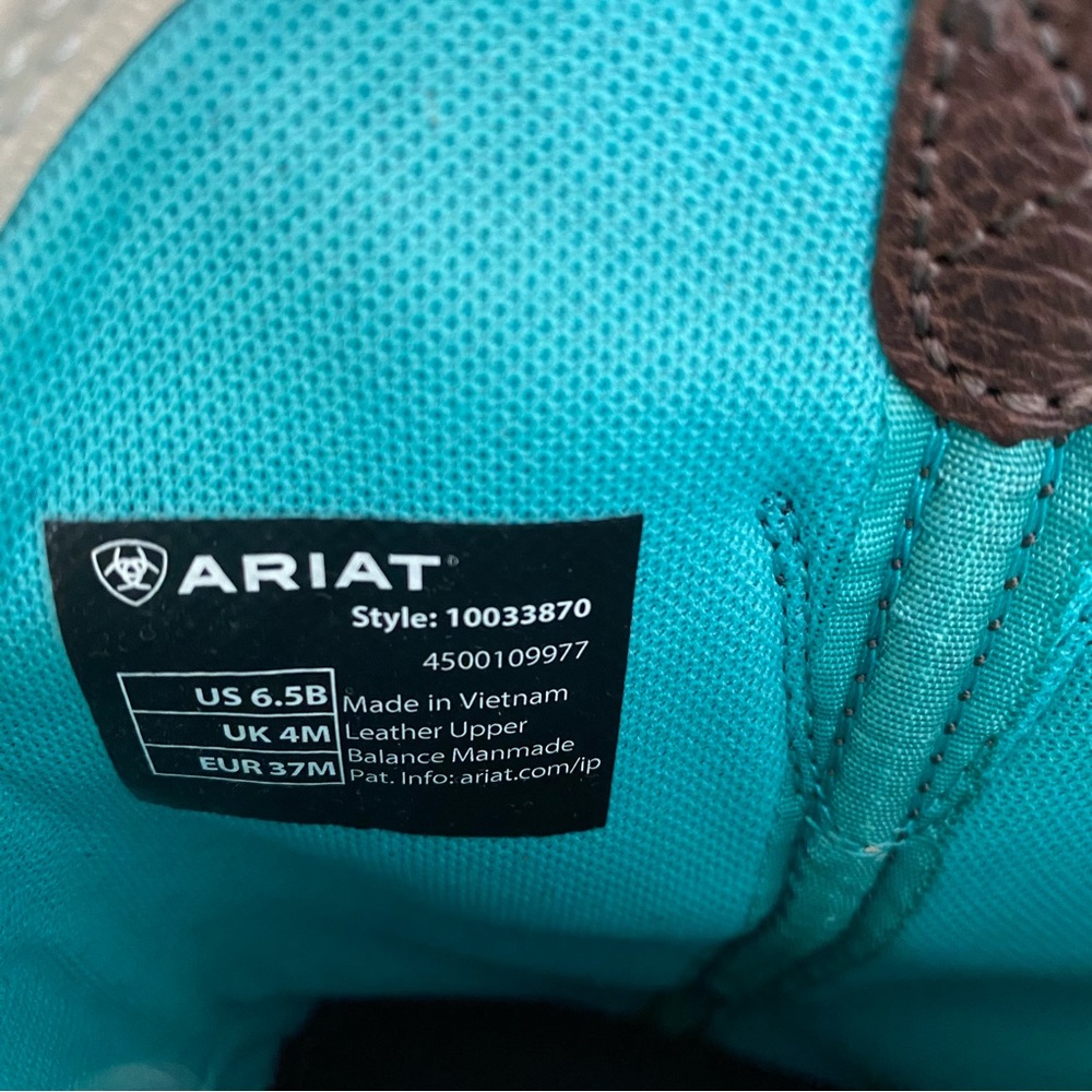Ariat Cattle Drive Western Boot Dark Cottage - Picture 12 of 12